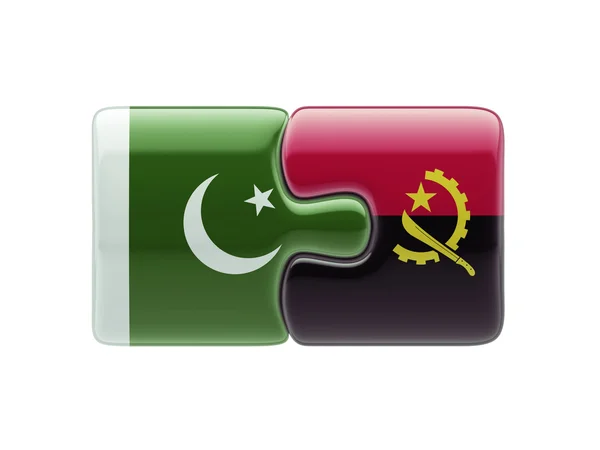 Pakistan Angola Puzzle käsite — kuvapankkivalokuva