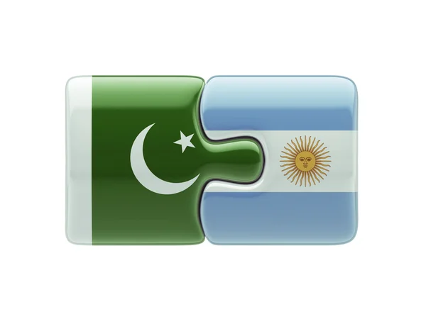 Pakistan Argentina  Puzzle Concept — Stock Photo, Image