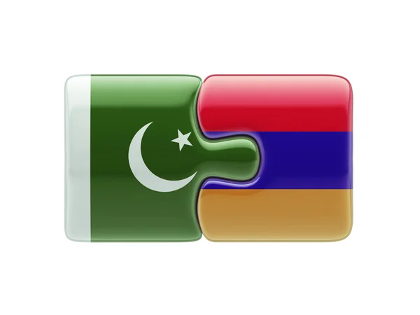 Pakistan Armenia Puzzle käsite — kuvapankkivalokuva