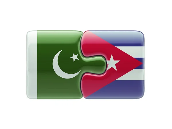 Pakistan Cuba  Puzzle Concept — Stock Photo, Image