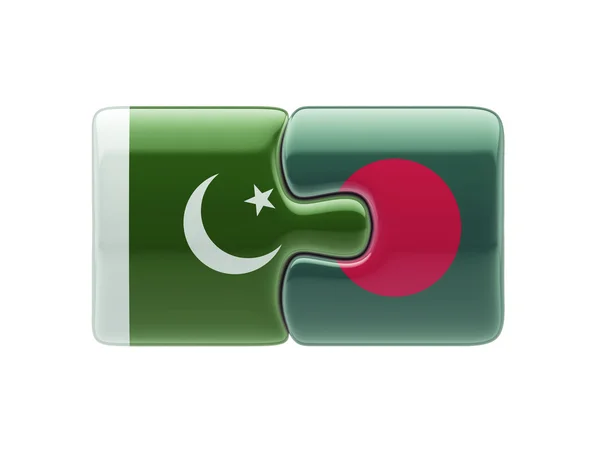 Pakistan Bangladesh  Puzzle Concept — Stock Photo, Image