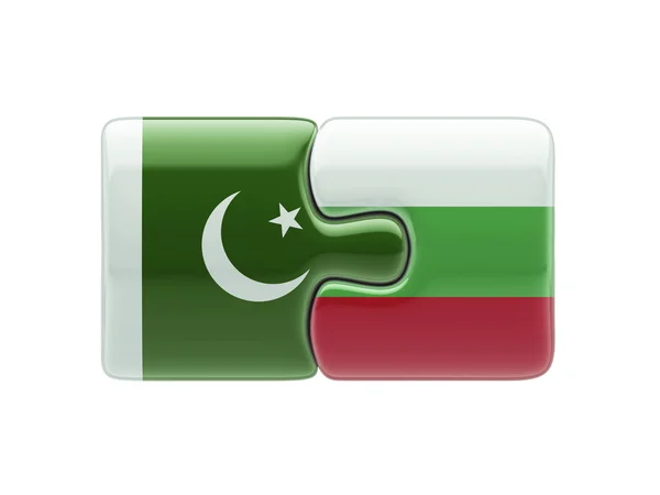 Pakistan Bulgarije puzzel Concept — Stockfoto