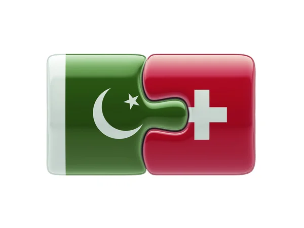 Pakistan Switzerland  Puzzle Concept — Stock Photo, Image