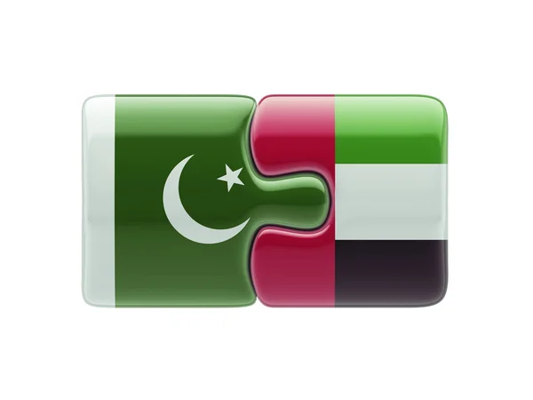 Pakistan Verenigde Arabische Emiraten puzzel Concept — Stockfoto