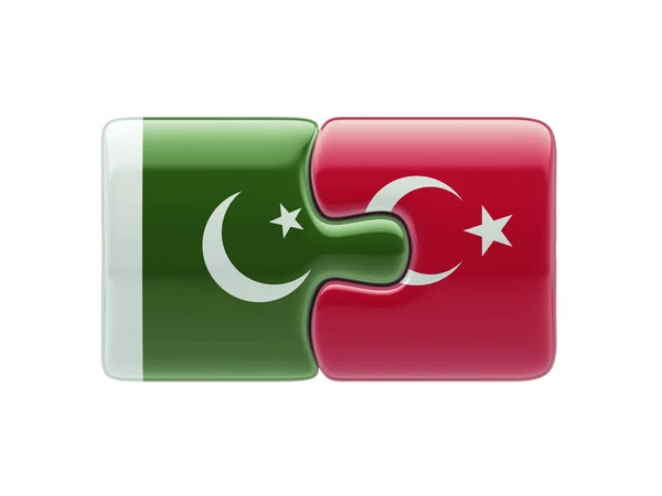 Pakistan Turkey  Puzzle Concept — Stock Photo, Image