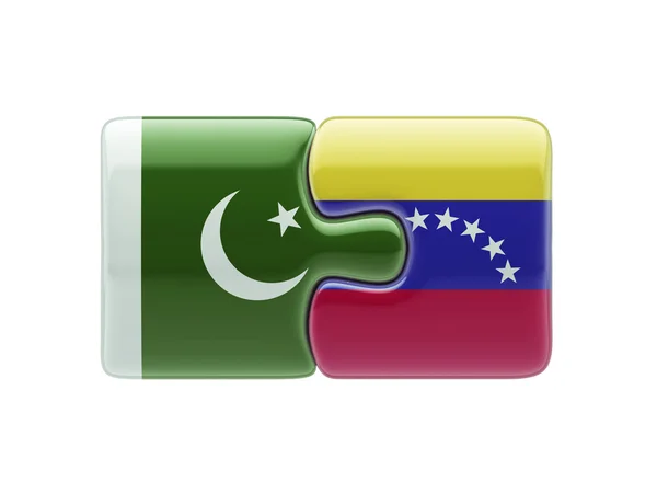 Pakistán Venezuela Puzzle Concepto —  Fotos de Stock
