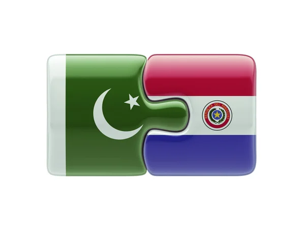 Paraguay Pakistan  Puzzle Concept — Stock Photo, Image