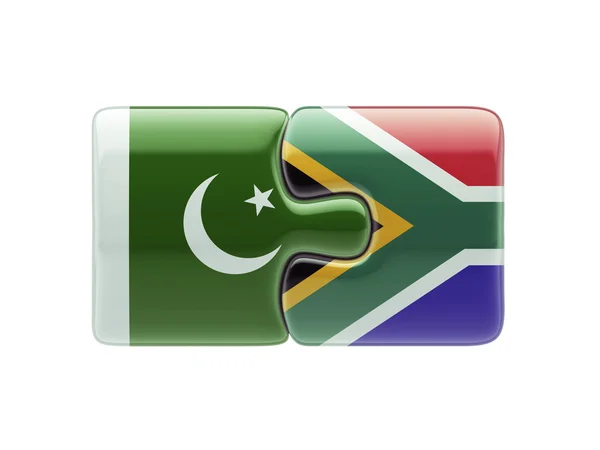 Sydafrika Pakistan Puzzle Concept - Stock-foto