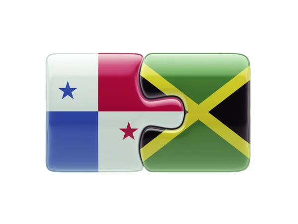 Panama Jamaica puzzel Concept — Stockfoto