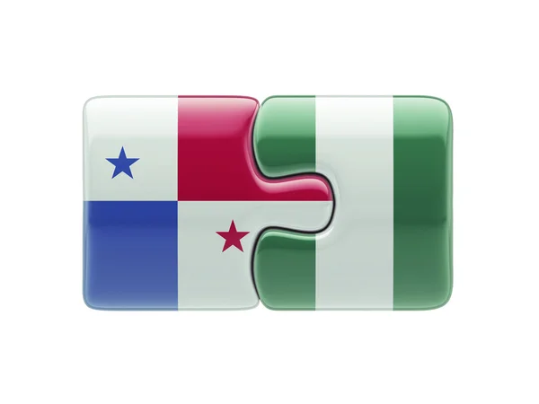 Panamá Nigeria Puzzle Concepto —  Fotos de Stock