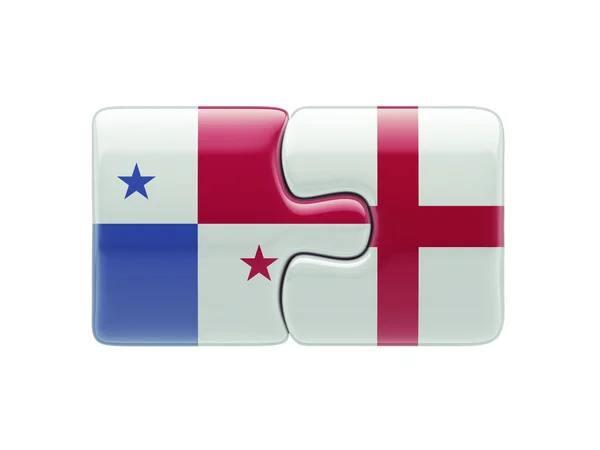 Panama england puzzle-konzept — Stockfoto