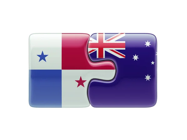 Panama Australië puzzel Concept — Stockfoto