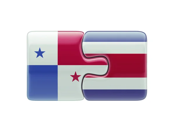 Panama Costa Rica  Puzzle Concept — Stock Photo, Image