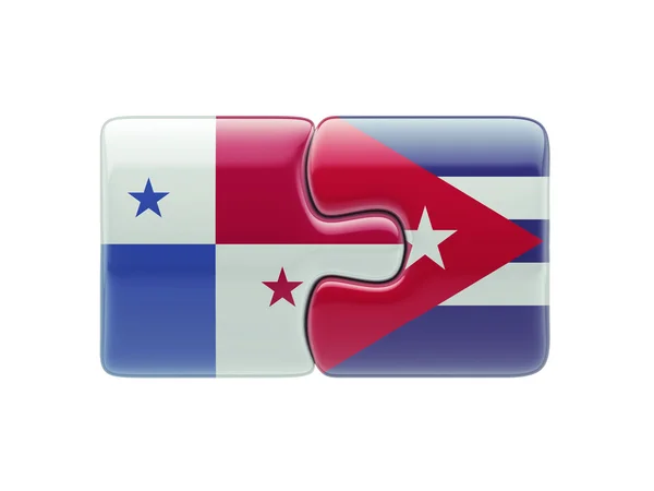 Panama Cuba  Puzzle Concept — Stock Photo, Image