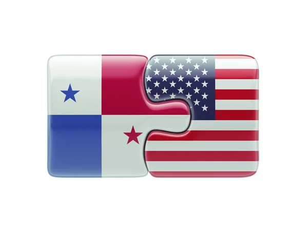 Panama United States  Puzzle Concept — Stock Photo, Image