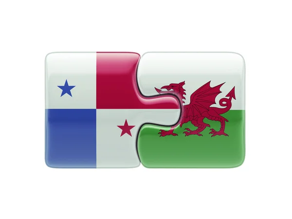 Panama Wales  Puzzle Concept — Stock Photo, Image