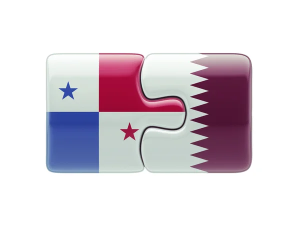 Qatar Concetto di puzzle Panama — Foto Stock