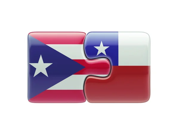 Puerto Rico Chile  Puzzle Concept — Stock Photo, Image