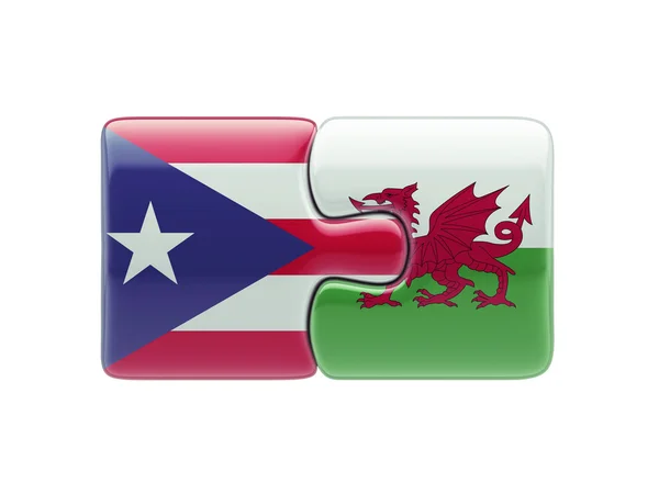 Puerto Rico Wales  Puzzle Concept — Stock Photo, Image