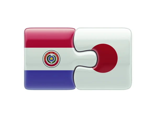 Paraguay Japan Puzzle-Konzept — Stockfoto