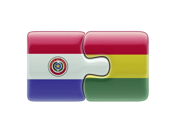 Paraguay Bolivien Puzzle-Konzept — Stockfoto