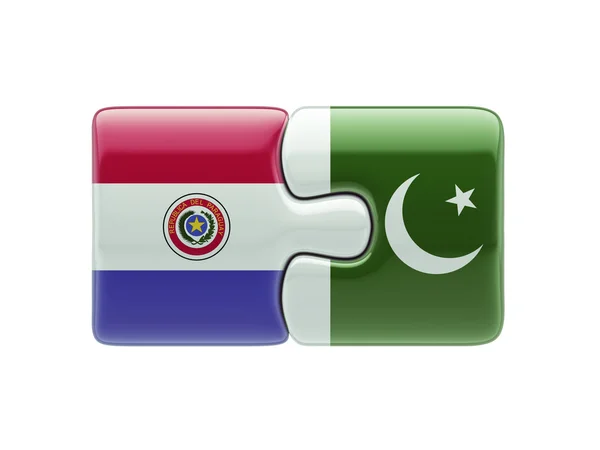 Paraguay Pakistan  Puzzle Concept — Stock Photo, Image