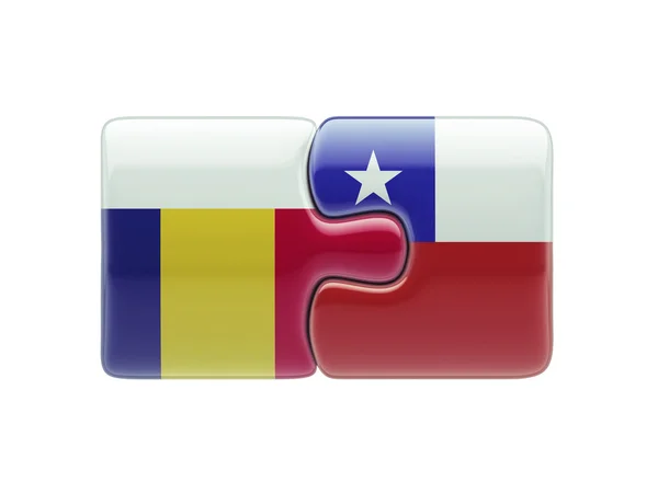 Rumunsko Chile logická koncepce — Stock fotografie