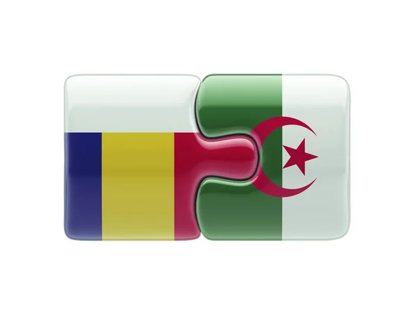 Romania Algeria  Puzzle Concept — Stock Photo, Image