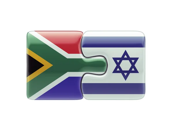 South Africa Israel  Puzzle Concept — Stock Photo, Image