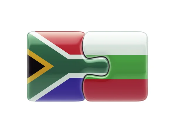 South Africa Bulgaria  Puzzle Concept — Stock Photo, Image