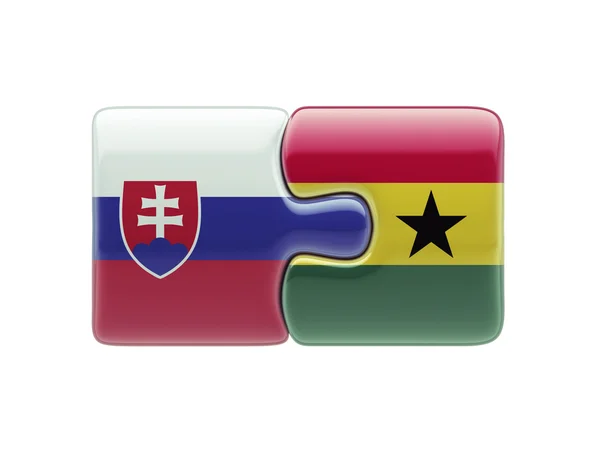 Słowacja Ghana logiczne pojęcia — Zdjęcie stockowe