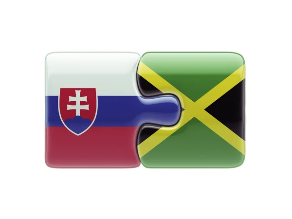 Slovakien Jamaica pussel koncept — Stockfoto