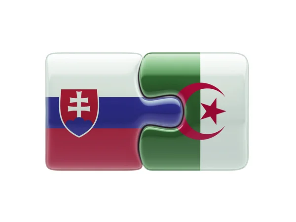 Slovakia Algeria  Puzzle Concept — Stock Photo, Image