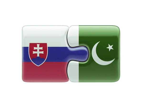 Slovakia Pakistan  Puzzle Concept — Stock Photo, Image