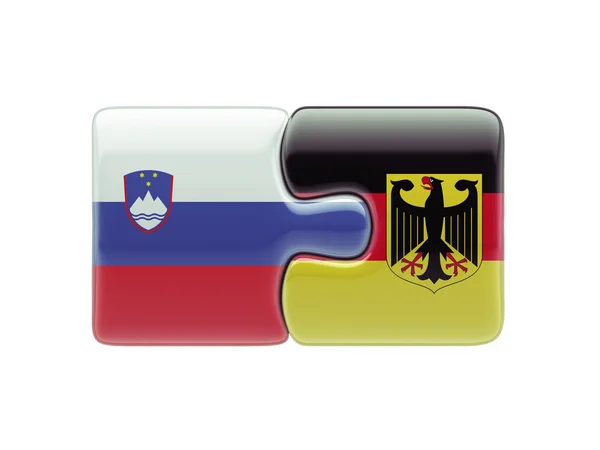 Slovénie Allemagne Puzzle Concept — Photo