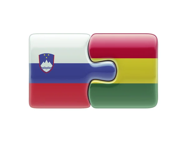 Slovenia Bolivia  Puzzle Concept — Stock Photo, Image