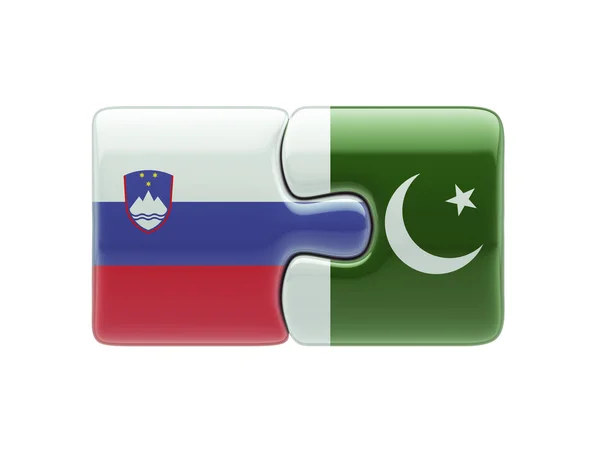 Slovenië Pakistan puzzel Concept — Stockfoto