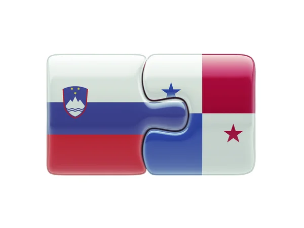 Słowenia Panama logiczne pojęcia — Zdjęcie stockowe