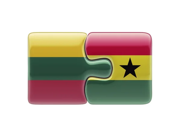 Lithuania Ghana  Puzzle Concept — Stock Photo, Image