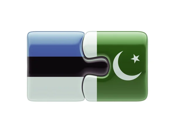 Estland Pakistan puzzel Concept — Stockfoto