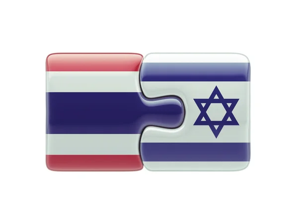 タイ イスラエル パズル コンセプト — ストック写真