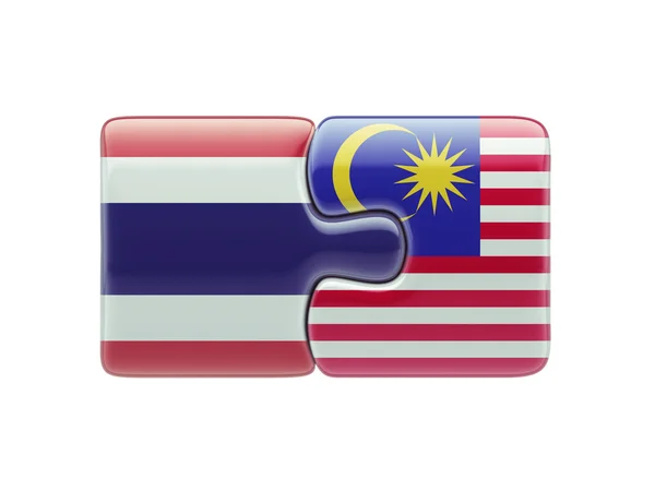 Tailandia Malasia Puzzle Concepto —  Fotos de Stock