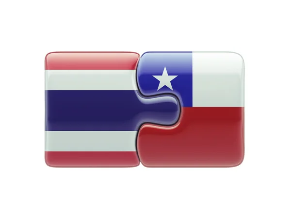 Tailândia Chile Puzzle Concept — Fotografia de Stock