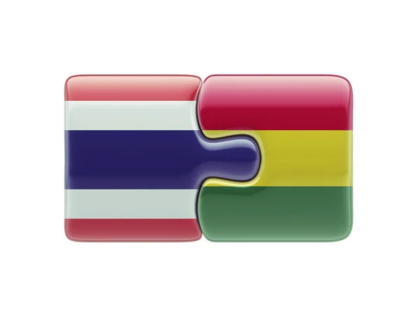 Thailandia Bolivia Puzzle Concept — Foto Stock