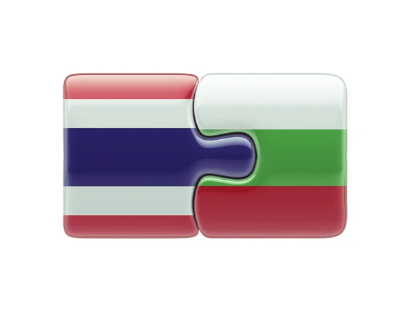 Thajsko Bulharsko logická koncepce — Stock fotografie