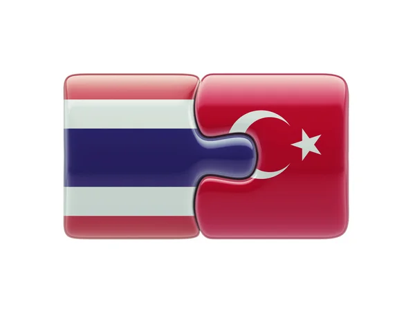 Thailand Turkey  Puzzle Concept — Stock Photo, Image