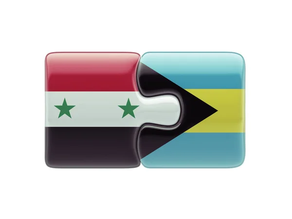Syria Bahamy logiczne pojęcia — Zdjęcie stockowe
