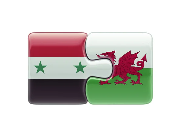 Syrie Pays de Galles Puzzle Concept — Photo