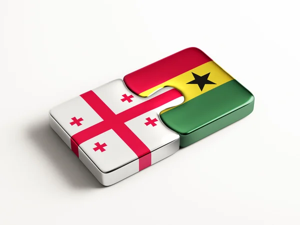 Concepto de Puzzle Georgia Ghana —  Fotos de Stock