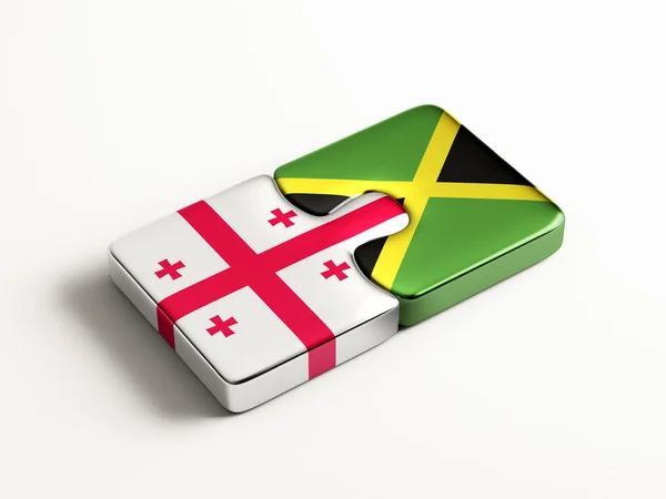 Jamaica Georgia  Puzzle Concept — Stock Photo, Image